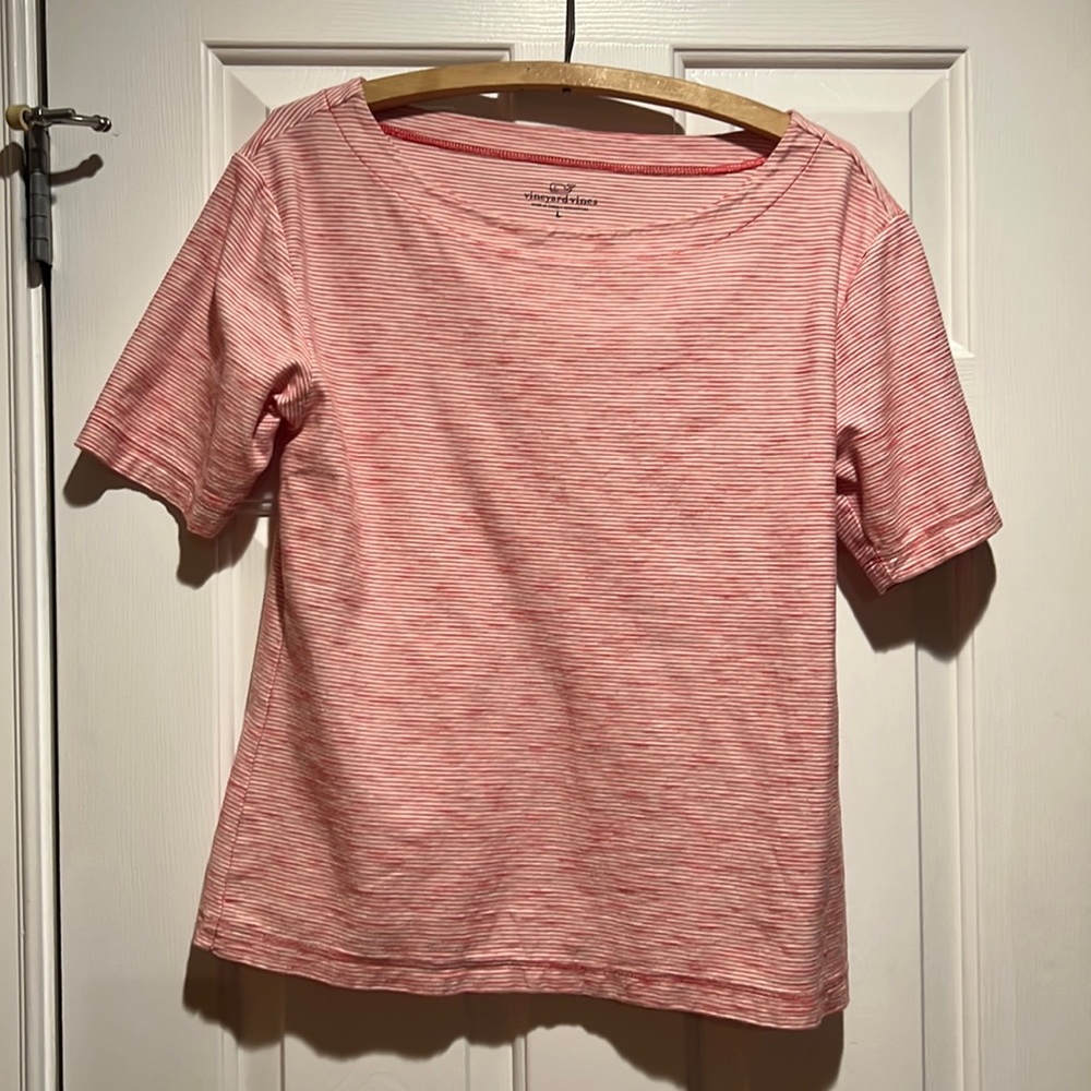 Vineyard Vines Boatneck Striped Tee